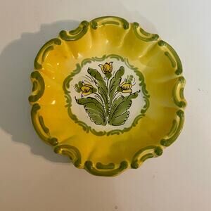 Vintage Meiselman Imports Numbered Collector’s Plate Yellow Floral